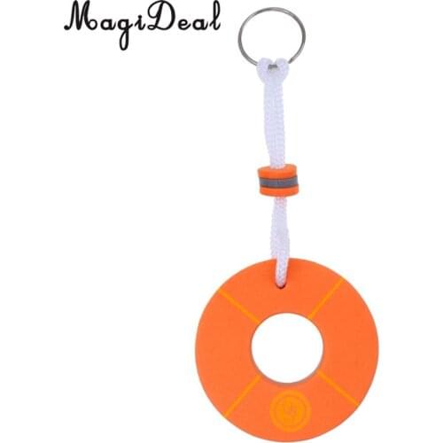 MagiDeal Yachting Boating Floating Key Chain Key Ring Keyring - Buoy Shape Orange for Marine Sailing Boat Float Replacement Acce