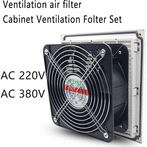 Cabinet Ventilation Filter Set Shutters Cover Fan Grille Louvers Blower Exhaust Fan Filter Filter With Fan