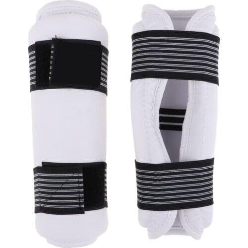 Adult Children Elbow Protector Taekwondo Arm Forearm Guard TKD Protector White Size XS-XL