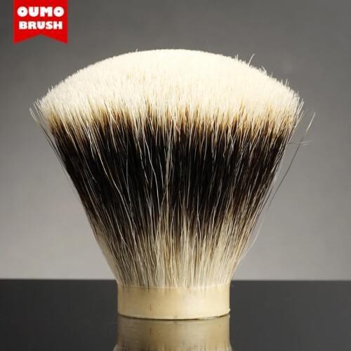 OUMO BRUSH-SHD HOOK Finest two band shaving brush knots