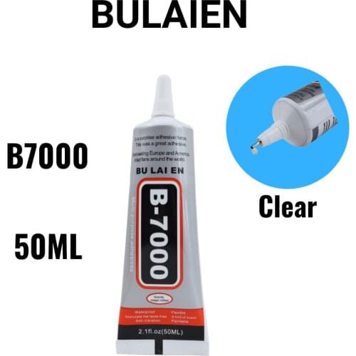 Bulaien B7000 50ML Clear Contact Phone Repair Adhesive Universal Glass Plastic Leather Wood Glue With Precision Applicator Tip