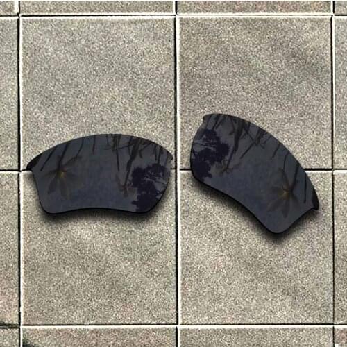 Stealth Black Polarized Sunglasses Replacement Lens for-Oakley Half Jacket 2.0 XL Frame 100% UV Protection Good Fitness
