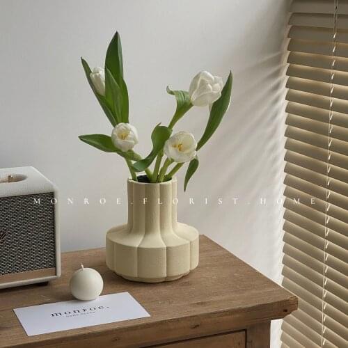Modern Wedding Vase Garden Ceramic Plant Flower Pots Dry Flower Nordic Vase Aesthetic Room Decor Wazony Table Decoration BI50VS