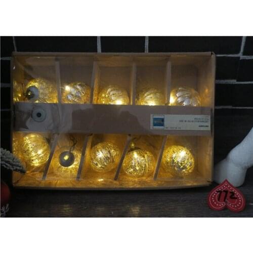 Wedding holiday decoration lights glass shape decoration LED string lights 10 LED Christmas lights Christmas tree decoration