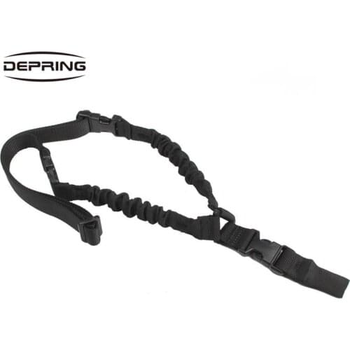 Tactical Heavy Duty One Single Point Rifle Gun Sling Adjustable Hunting Bungee Shoulder Strap System Tactical Gun Sling