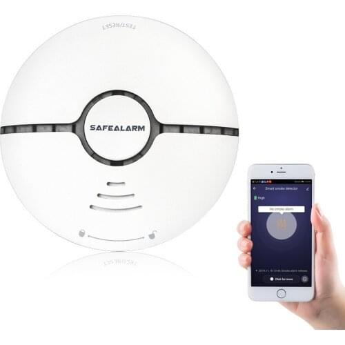 Wifi smart smoke alarm independent smoke smoke alarm household fire smoke detector smart home