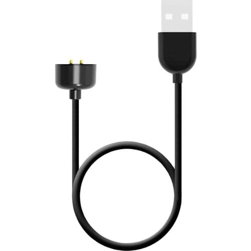 USB Charging 40cm Cable Black Compatible with Xiaomi Mi Smart Band 5 6 Magnetic Cord Charger Replacement Portable USB