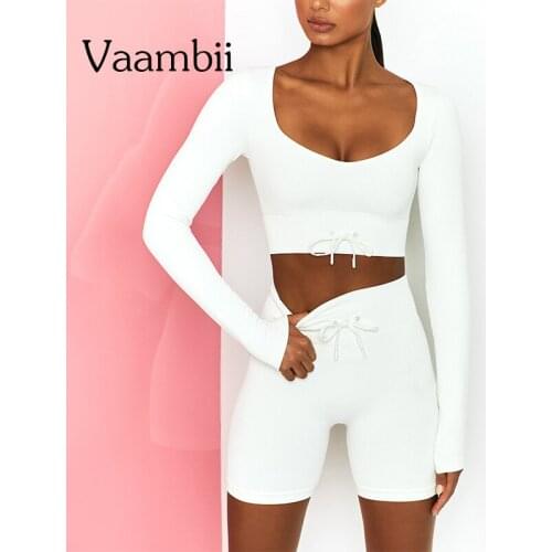 Womens Candy Color Clothing 2 Piece Active Athletic Wear For Women Shorts And Top Set Seamless Sportwear Knitted Tracksuits