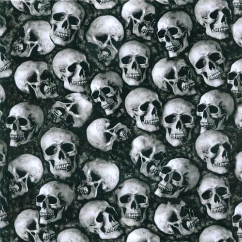 0.5*10m Free Shipping Car-Soul 5Sqm width 50cm CS1432 skull pattern hydrographic films water transfer printing film