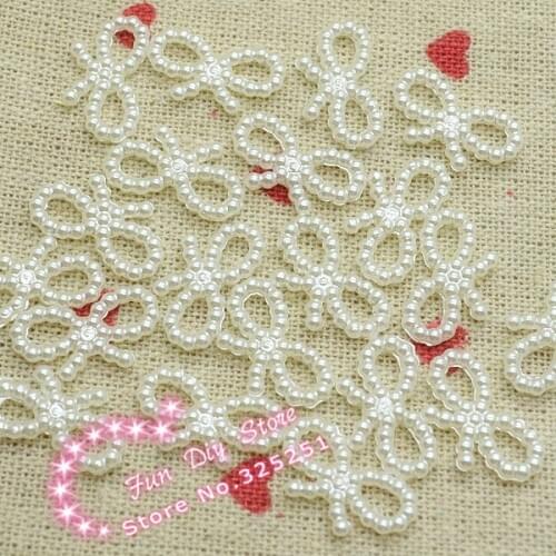 100pcs 11*19mm beige resin flat back bowknot free shipping jewelry accessories