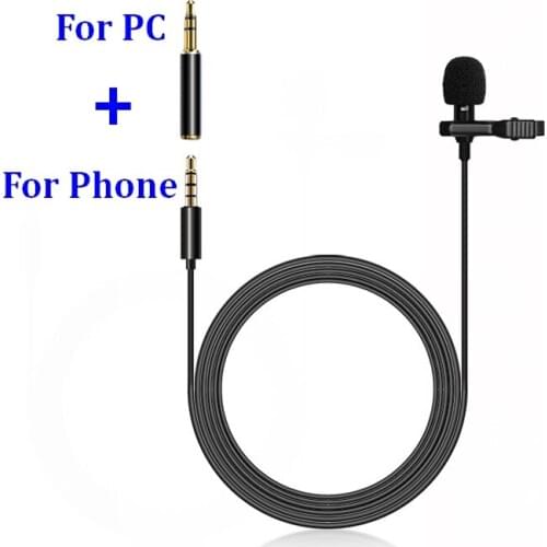 2000Pcs Portable Mini 3.5mm Mic Microphone Hands Free Clip on Microphone Mini Audio Mic For PC Laptop Lound Speaker Mobile phone