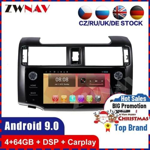 4+64G Android 10 Screen Player For Toyota 4 Runner 2015 2016 2017 2018 2019 Car GPS Navigation Auto Audio Radio Stereo Head Unit