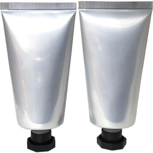 50ml 50pcs/lot Silvery Empty Hand Cream Hose Aluminum Plastic Tube, 50g Superior Grade BB Cream Soft Container