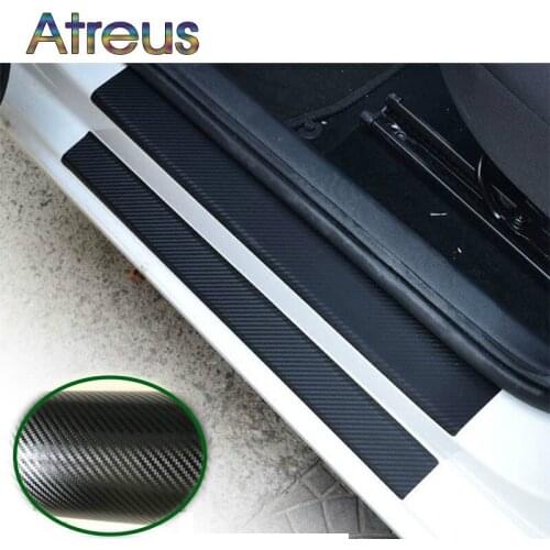 Auto carbon fiber scratch strip protection pad for Hyundai Creta Tucson BMW X5 E53 VW Golf 4 7 5 Tiguan Kia Rio Sportage 2017