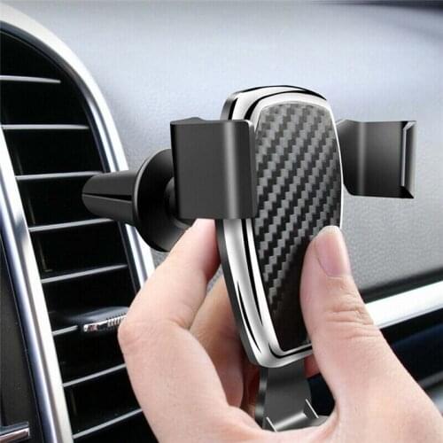 Car Phone Holder For Phone In Car Air Vent Mount Stand Mobile Phone Holder No Magnetic Universal Gravity Smartphone Cell Support