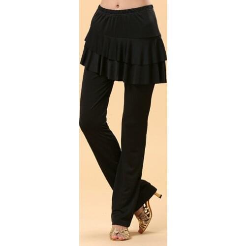 USHINE K31 black high flexibility to dance square dance pants latin practice dance wear Belly Latin Dance pants pants woman