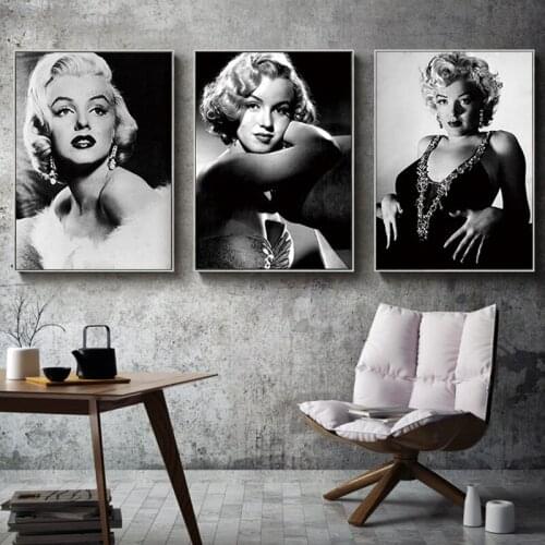 Black and White Photo Vintage Oil Canvas Painting The Wall Art Posters and Prints Wall Art Picture for Living Room Home Decor