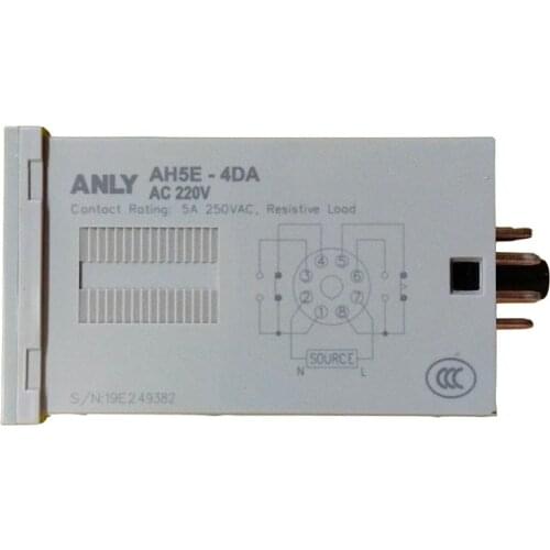 ANLY AH5E-4DA digital time limit relay digital display time delay relay