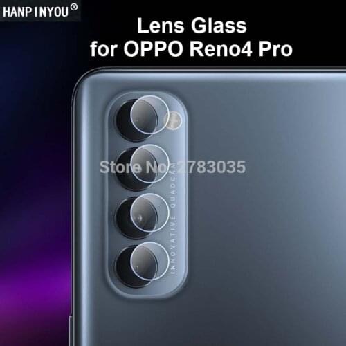 For OPPO Reno4 Reno 4 Pro 6.5" Clear Ultra Slim Back Camera Lens Protector Rear Camera Lens Cover Tempered Glass Protection Film