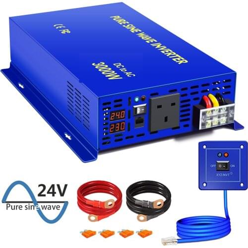 XYZ INVT Power Inverter 3000W DC TO AC Pure Sine Wave Solar Power Inverter 12v 220v Customizable With Wired Remote Control