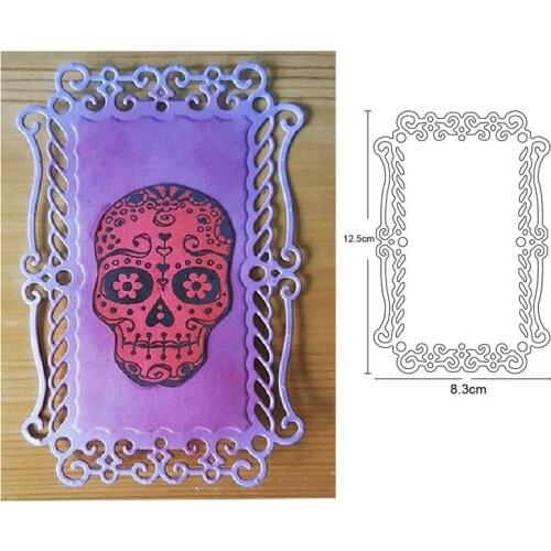 Lace Frame Background Metal Die Cut Stencils for DIY Scrapbooking Album Decor Embossing Hand-on Paper Cards Craft Cutting Dies