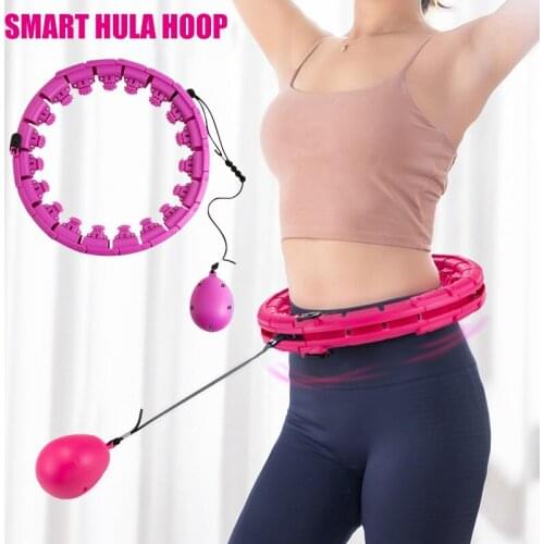 Hot Smart Circle Weighted Smart Circle for Adults Kids 2 in 1 Abdomen Fitness Massage 21/24 Detachable Knots sy998