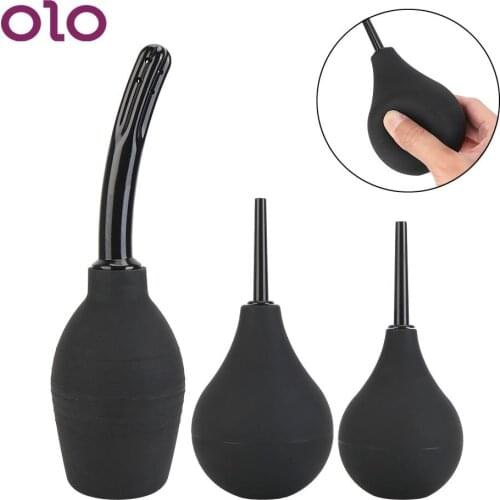 Enema Cleaning Container Anal Vagina Cleaner Enema Bulb Douche Anal Shower for Men Women