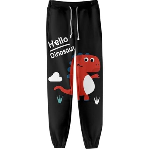 Hello Dinosaur Cartoon Cute 3d Print Jogger Harem Pant Casual Sport Hip Hop Men Women Long Loose Harajuku Trousers Fitness Pants
