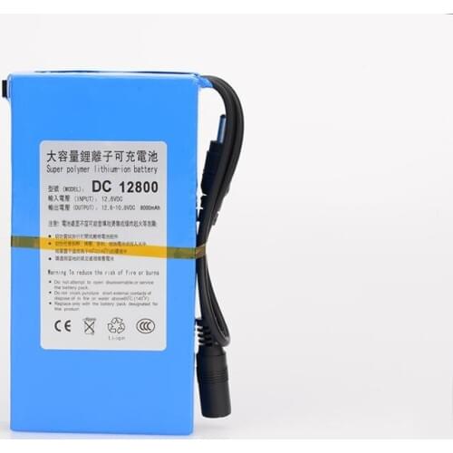MasterFire DC 12V 8000MAH Li-ion Super Rechargeable Battery Backup Lithium-ion Batteries Pack For CCTV Camera