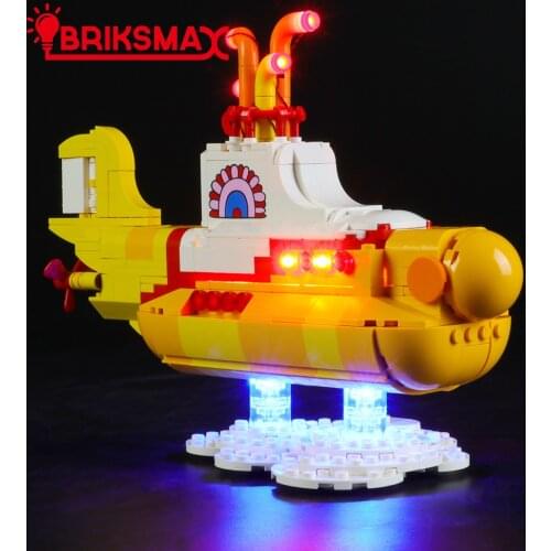 BriksMax Led Light Kit For 21306 Ideas Series Yellow Sub marine Toys