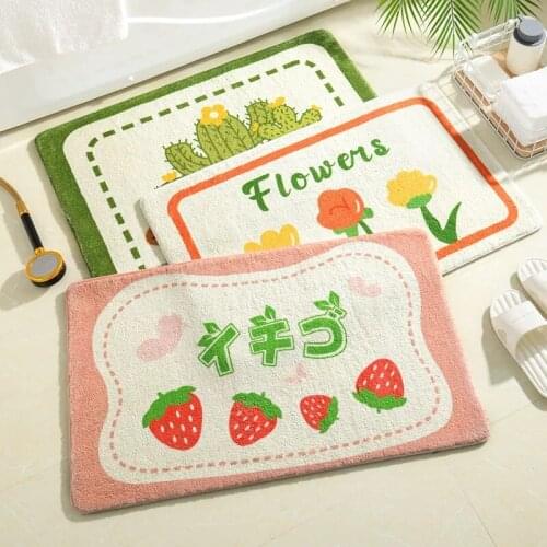 Non-slip Doormat Bathroom Toilet Absorbent Cute Entrance Area Rug For Living Room Bedroom Decoration Carpet