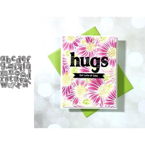 Lowercase Letters Metal Cutting Dies for Scrapbooking Handmade Tools Mold Cut Stencil New 2021 DIY Card Make Mould Model Craft