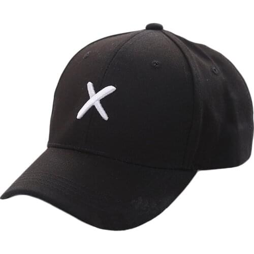 New Baseball Cap Womens And Mens Spring Summer Solid Color X Symbol Embroidery Outdoor Sport Sun Shade Hat Hip Hop Caps TG0246