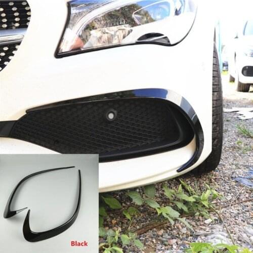 Front Fog Lamp Air Knife Trim Splitter Spoiler Wing For Mercedes Benz CLA C117 200 220 2017-2018 Car Body Protection Covers