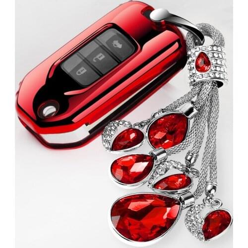 Full Car Key Cover New TPU Case For Honda Civic Accord CR-V HR-V Jade Crider Odyssey 2015-2018 Remote Protector Protection