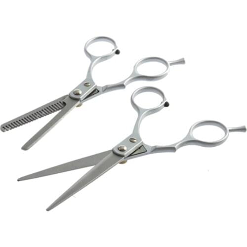 Professional Stainless Steel Hairdressing Hair Cutting Thinning Shears Scissors Set Barber Salon Thinning Hair Cut Scissor