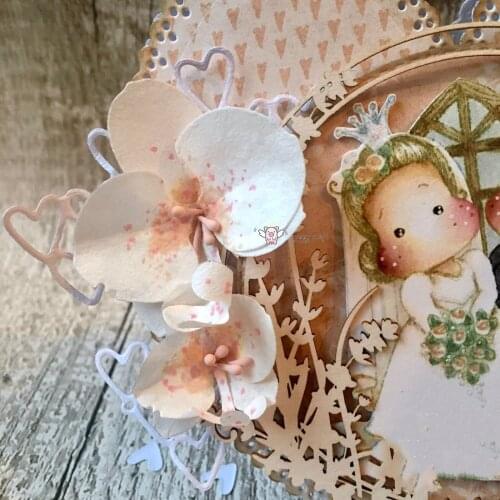 Mmao Crafts Metal Steel Cutting Dies New Flower petal decoration Stencil For DIY Scrapbooking Paper/photo Cards Embossing Dies