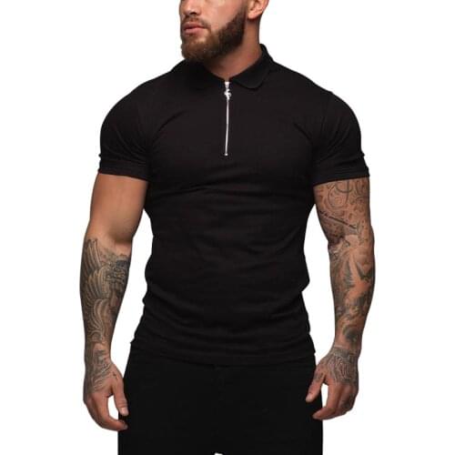 Dropshipping Brand Quality Cotton Polos Men Solid Slim Fit Stand Collar Short Sleeve Polo Shirt Men Fashion Clothes