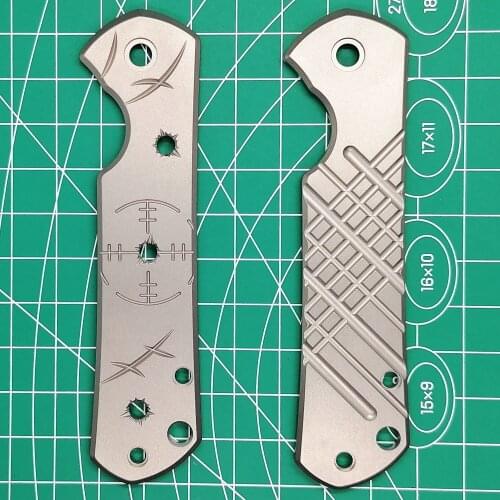 1 Piece Titanium Alloy TC4 Handle Scales for Land 812