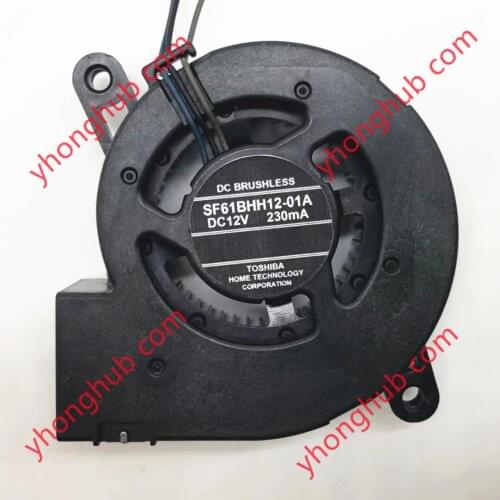 SF61BHH12-01A DC 12V 230mA 3-wire Server Projector Fan