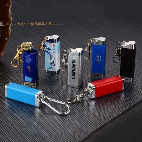 Cigarette Portable Ashtray Key Chain Mini Pocket Ashtray Bottle with cover for outdoor smoking Men Smoker Gift for Easily Bring