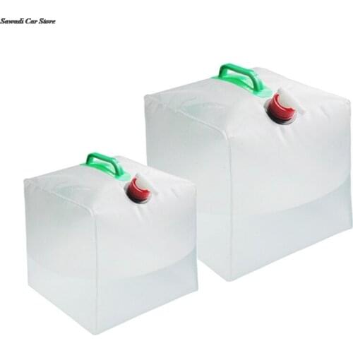 Folding Water Bag-10L Square Transparent Water Bag RV Self-driving Storage Bag Square Easy To Store And Clean Kitchen Water Bag