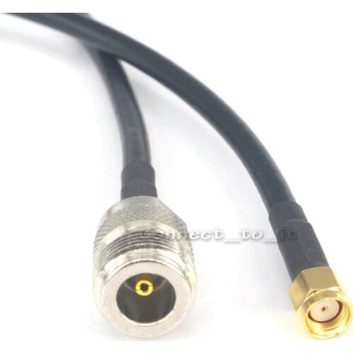 10 Pieces RF Extension Cord RP SMA Male to N Type Female Connector Pigtail Cable 100CM 3 Feet