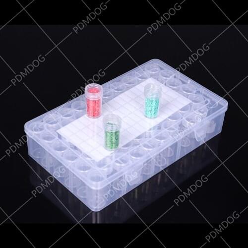 Diamond painting storage box, portable bead storage box 60/64 Bottles Box container diamond painting tool accessories