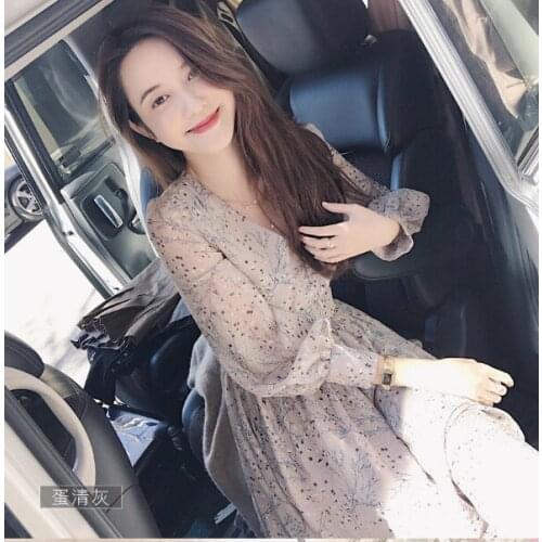 2021 Floral print women dress boho chic style summer dress vintage loose casual sweet high waist modis femme vestido verano