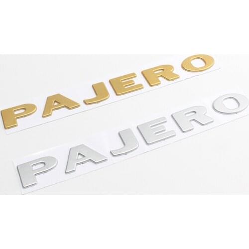 1pc ABS Car Styling Rear Trunk Tailgate Emblem Badge Decals For Mitsubishi PAJERO V31 V32 V33 V43 3D Stickers Auto Decoration