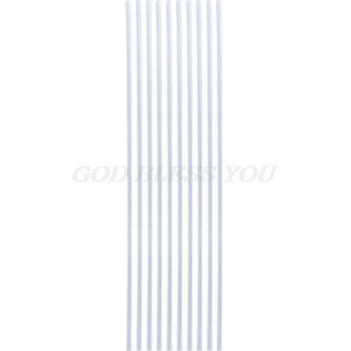 10 Pcs/Set Fishing Float Tail DIY Floats Hollow 0.8/1/1.2mm Inner Diameter Thicken Tackle Tube Transparent Rigging Accessories