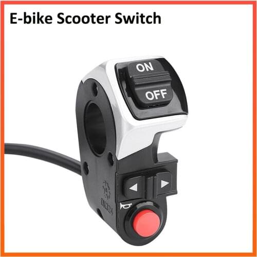 3 in 1 Shock Resistant SWitch for Scooter E-bike Front Lamp Signal Turn Light Bike Bell Born Electric Bicycle Switch