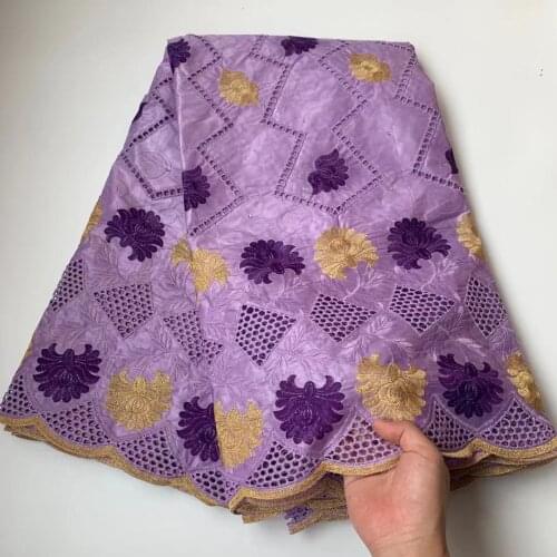 5Yards Bazin Brode African Lace Fabric African Bazin Riche Fabric Cotton Embroidery Dry Lace Guinea Brocade Fabrics For Dress