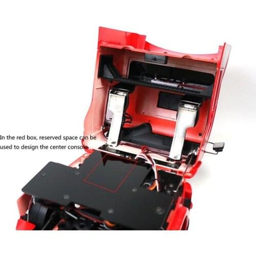 2.5mm Acrylic Cab Floor Board Battery Holder Mount for Tamiya 1/14 Scania 56323 RC Car Upgrade Part